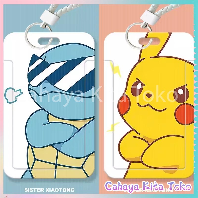 

【Diskon Lebaran】ID CARD HOLDER/SARUNG KARTU/pesanan Hadiah Khusus/SUPPORT HARGA GROSIR/Pikachu Dan Squirtle