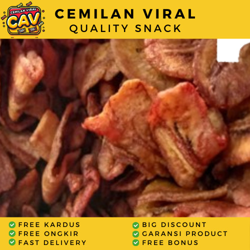 

CAV KERIPIK SALE KERING 1kg Pisang Sale Oven Keripik Pisang Oven Manis Olahan Keripik Viral