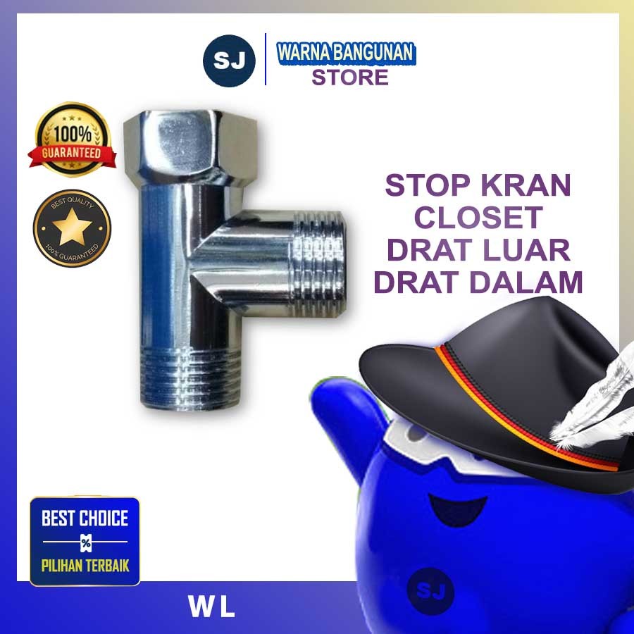 T CLOSET / T CABANG STOP KRAN CLOSET SOK DRAT LUAR DALAM