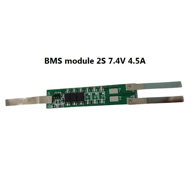 PART & TOOL BMS Modul 2S 7.4V 7.4volt  Module Pelindung Baterai 18650 Protection BMS 2S 4.5A 9A 4.5 
