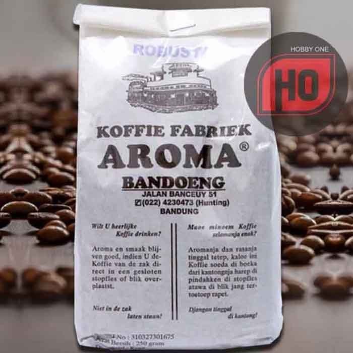 

Kopi Aroma ROBUSTA 250g - Koffie Fabriek Bandoeng - HALUS