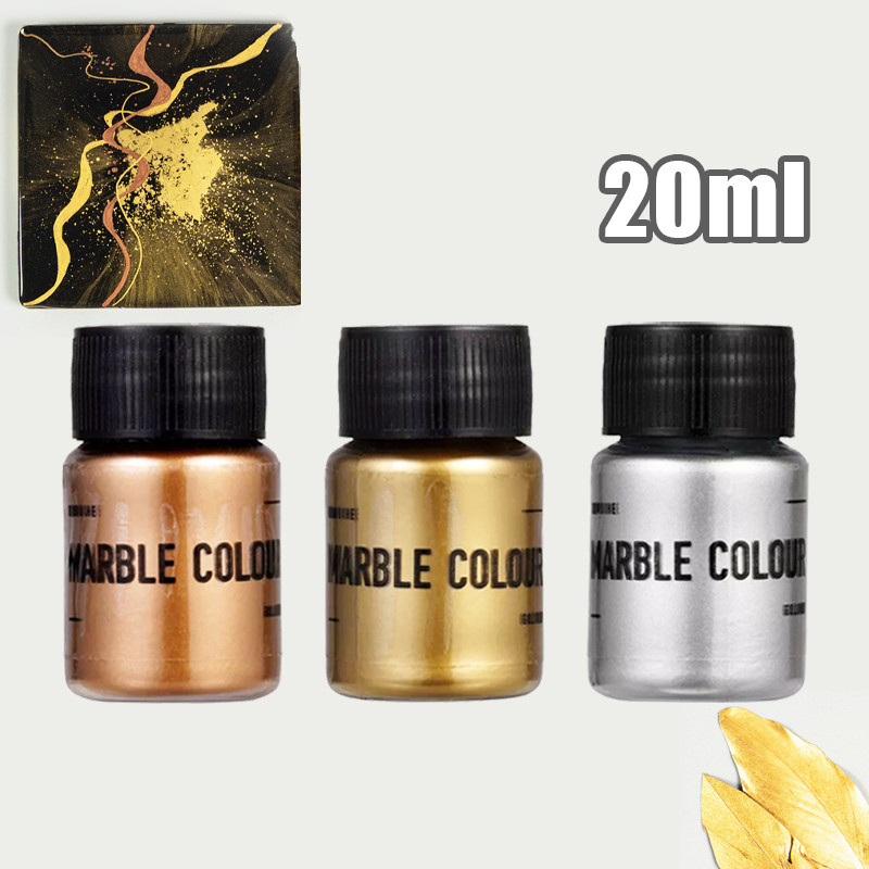 

Bubuk Mika Metal Marble Mica Powder Pigment Pewarna Resin Glitter 20ml