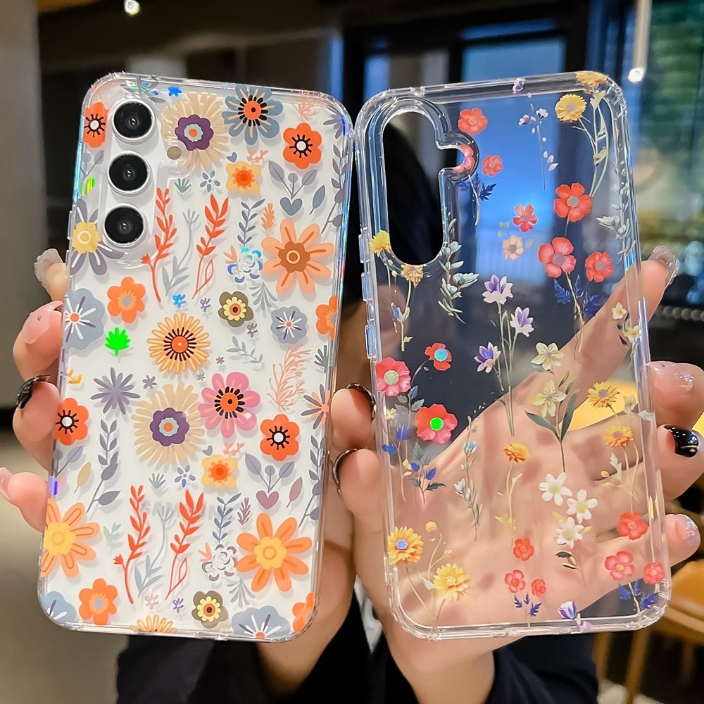 Kasus Ponsel Corak Bunga Warna Untuk Galaksi Samsung A16 A06 A55 A35 A15 A24 A34 A14 A13 A23 A52 A53
