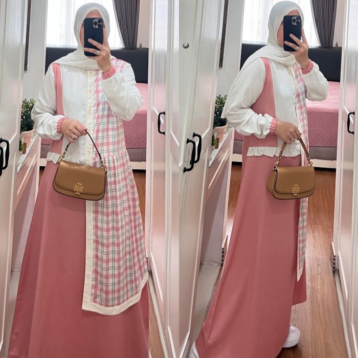 Gamis kombinasi Syaina by. S-mut