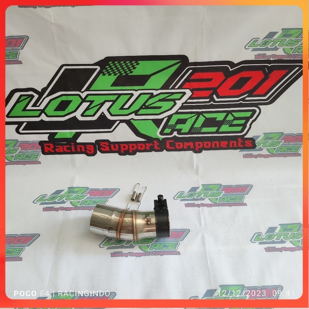 midpipe/ pipe slip on knalpot racing ninja new 2018-2023 universal untuk slinser inlet 50/51 mm grat