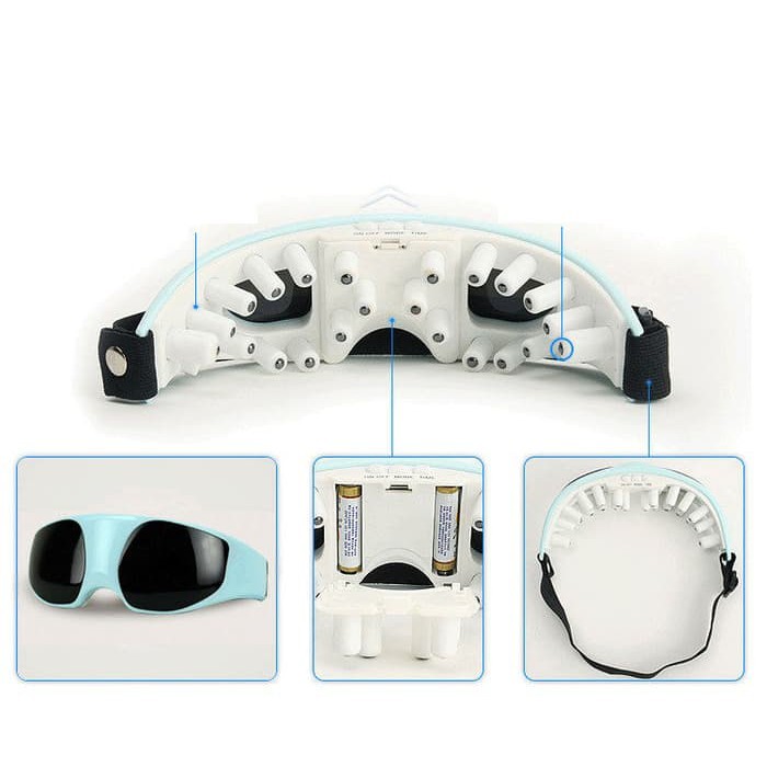 Kacamata Pria Wanita Eye Massager Terapi Alat Pijat Mata