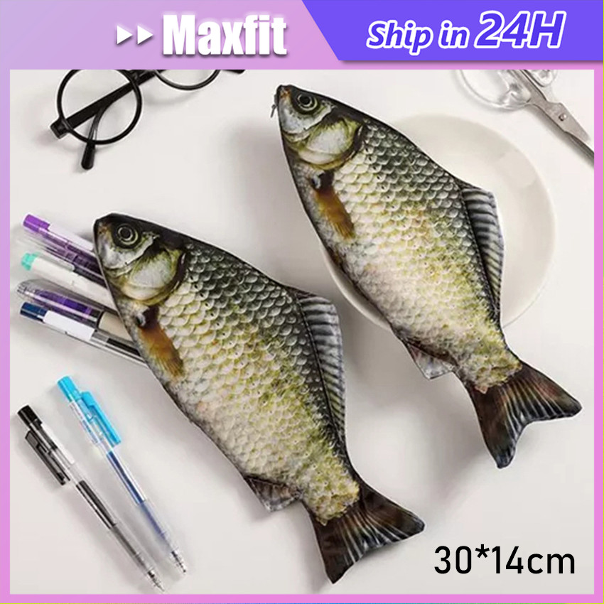 

Tempat Pensil Ikan 30X14Cm/ Pencil Case / Kotak Pensil / Tepak / Wadah Pensil Pouch Soft Bentuk Ikan Pouch Alat Tulis Premium Unik