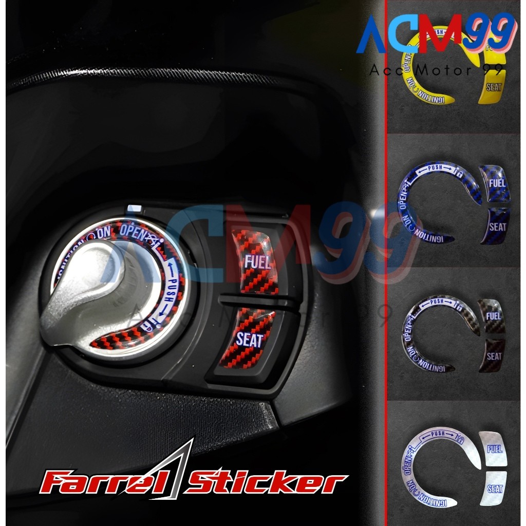 Stiker Knop Kontak Keyless AEROX FREEGO FILANO LEXI