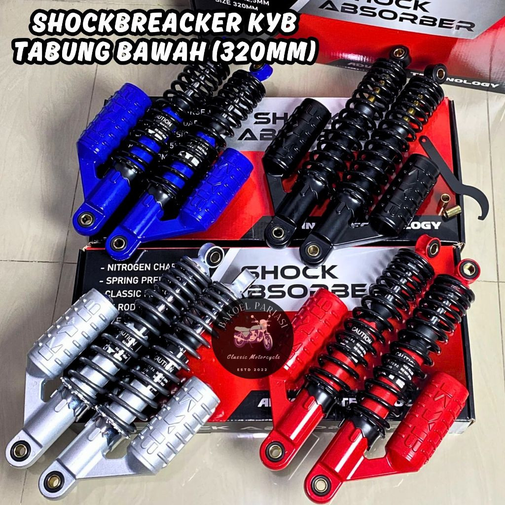 SHOCKBREACKER KYB RZR SKOK CB GL MP TIGER RX KING 320MM IMPORT TABUNG BAWAH SHOCK KYB ORI IMPORT