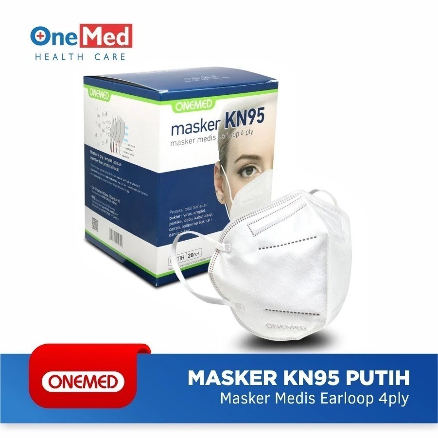 Onemed Masker KN95 KN-95 4ply Isi 20 Pcs Per Box
