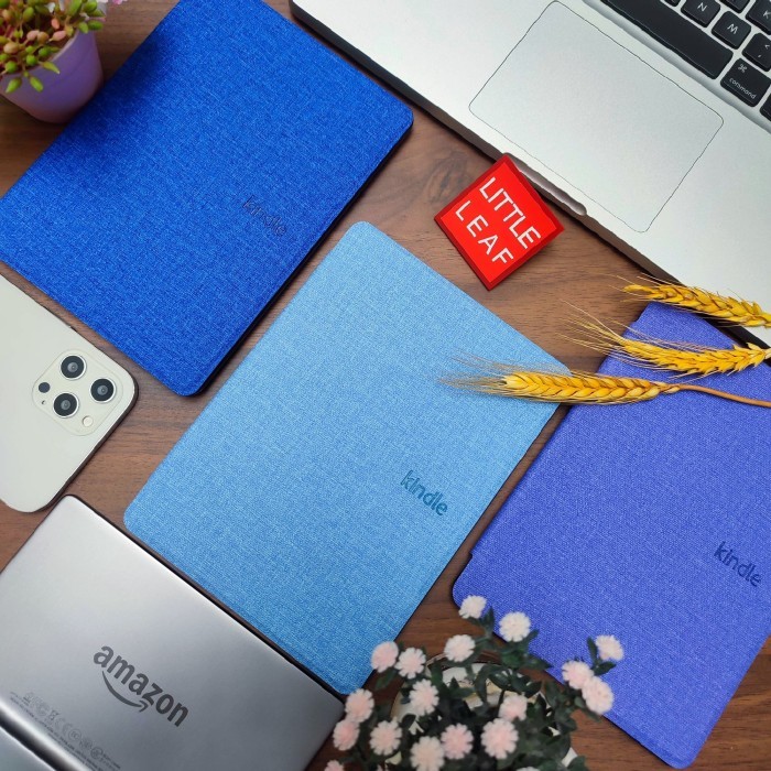 

promo -folio kindle paperwhite 2021 6.8 11th gen smart case cover 11 casing 5 - Abu-abu, Paperwhte 11th