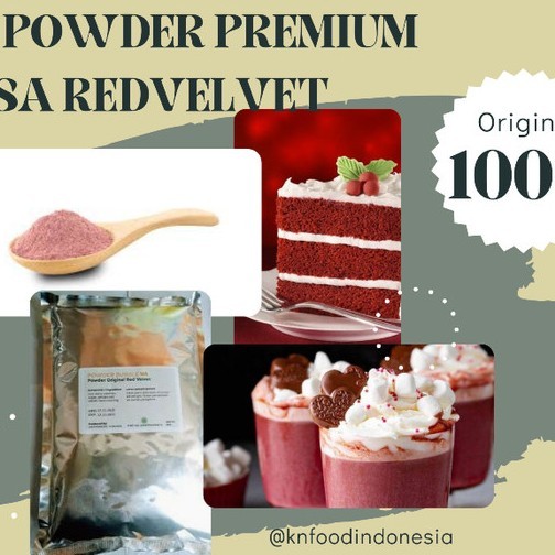

Bubuk Minuman Premium 1Kg Coklat/Cappucino/Red Velvet/Taro/Green Tea