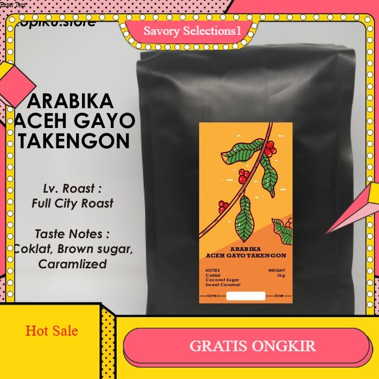 

【SAVORY】 SALE!! Kopi Bubuk Arabika Aceh Gayo Takengon 1kg