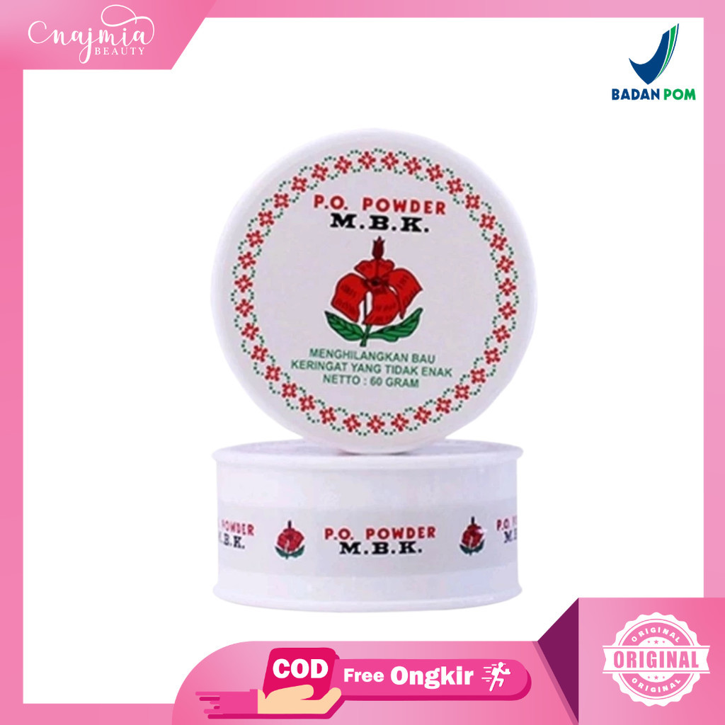 NAJMIA 3 - MBK Tin Bedak Deodorant Silver 60gr (POT)