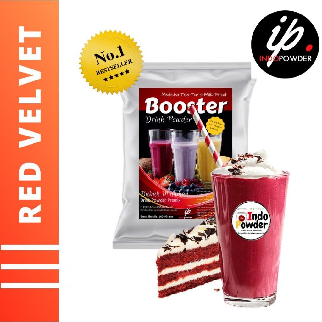 

New Bubuk Minuman RED VELVET I REDVELVET POWDER 1Kg Untuk Cafe, Waralaba dan Usaha Minuman KekinianPremium