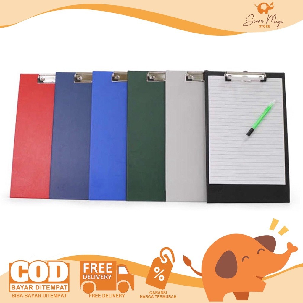 

Bantex Clipboard Folio 4205 Bahan PVC Papan Dada/Papan Ujian/Papan Jalan Murah Berkualitas