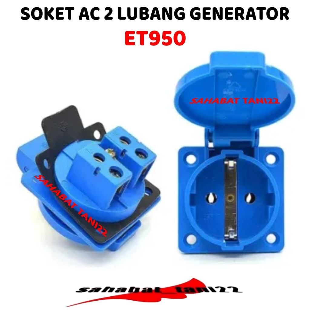 Stop Kontak Listrik PLN Genset IP44 / Socket Kontra Steker 16Ampere