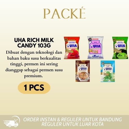 

UHA Candy 103g / UHA Candy Rich Milk / Candy Strawberry Milk / Maccha Milk / Coffe Milk / Mint Milk