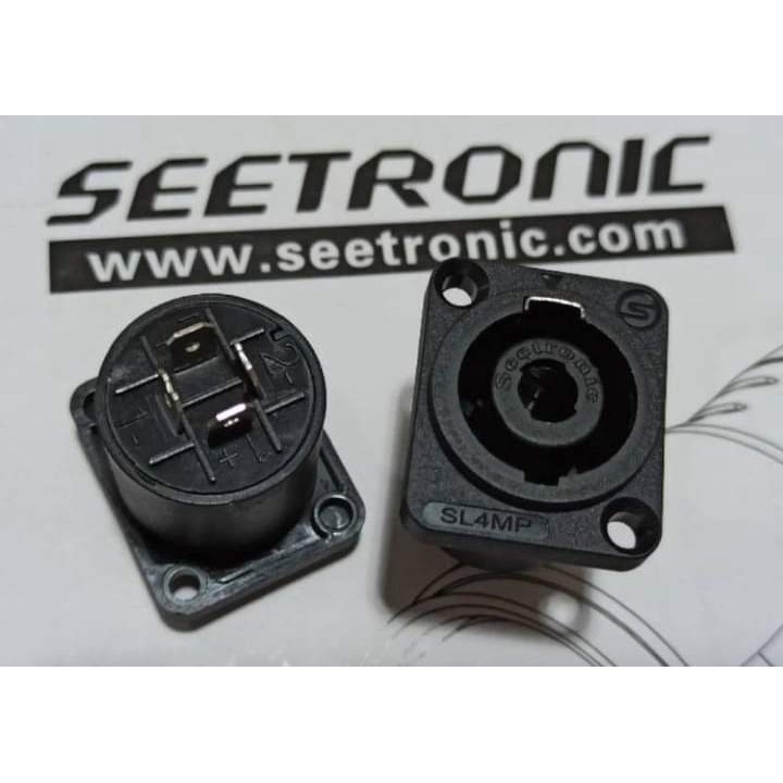 Soket Spikon SEETRONIC SL4MP Chasis Speakon Female 4 pin Seetronic SL4MP