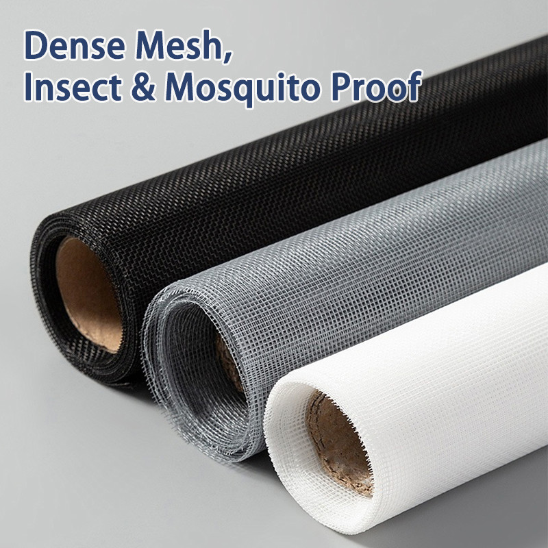 

Pure Net Mosquito Screen for Windows - Customizable Size, Easy Installation, Durable and Washable (Gray, Black, White)