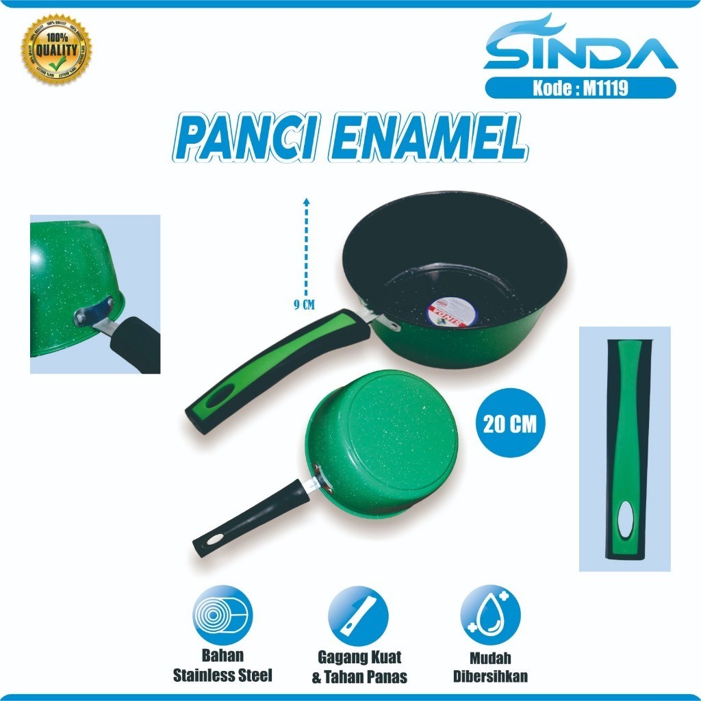 PANCI SUSU ANTI LENGKET ENAMEL UK20CM