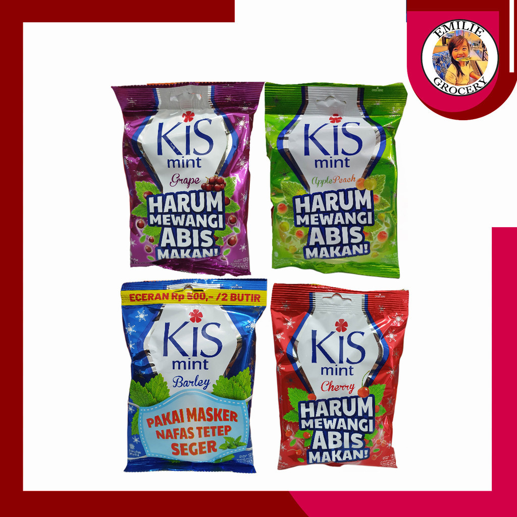 

Permen Kis Kiss Isi 50 Butir Apple Peach Barley Mint Cherry Anggur Grape