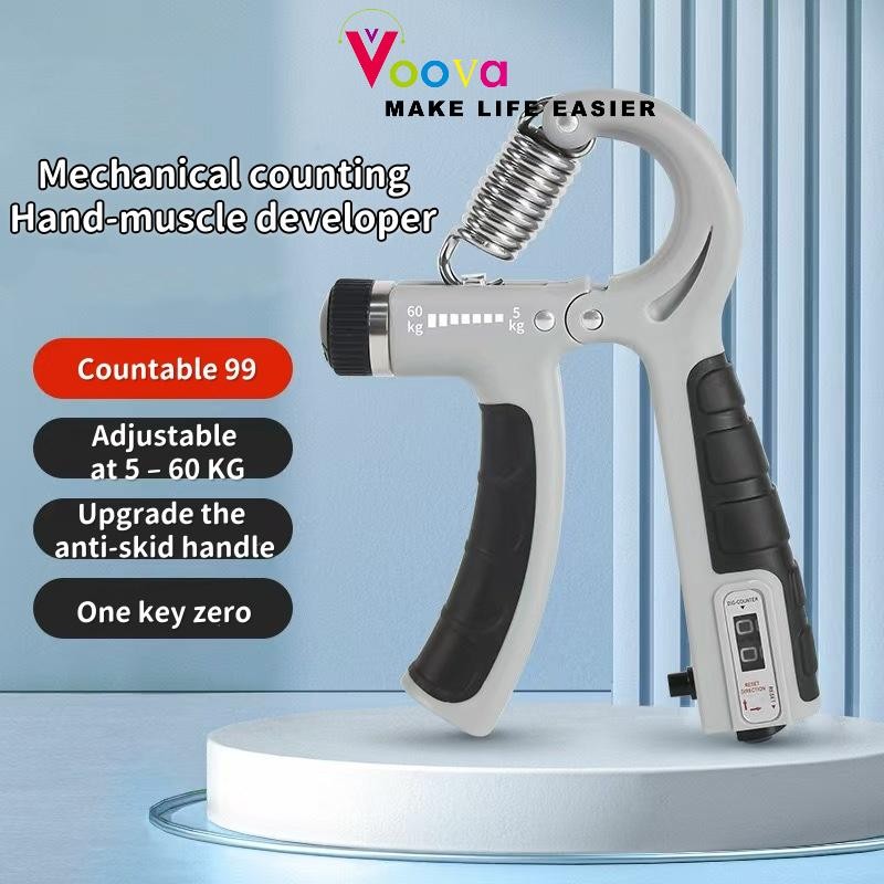 VOOVA  Handgrip Hand Grip 5-60 Kg Alat Bantu Fitness Otot Lengan Portable/ Olahraga Lengan