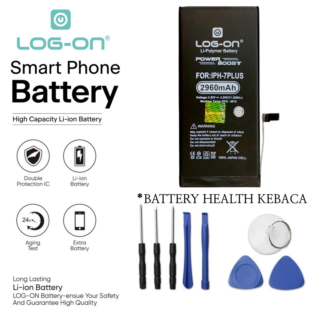 LOG ON BATERAI IPHONE 7 PLUS BATRE POWER BOOST BATTERY