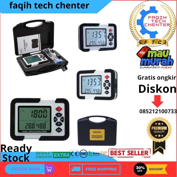 

CO2 Carbon Dioxide Detector Gas Karbon Dioksida Tester HT2000 HT-2000