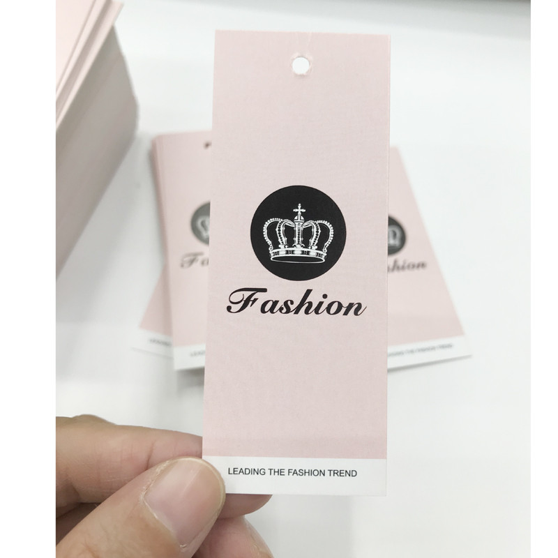 

300gsm art paper custom tag fashion hang tags for clothing personalized label customized logo printing
