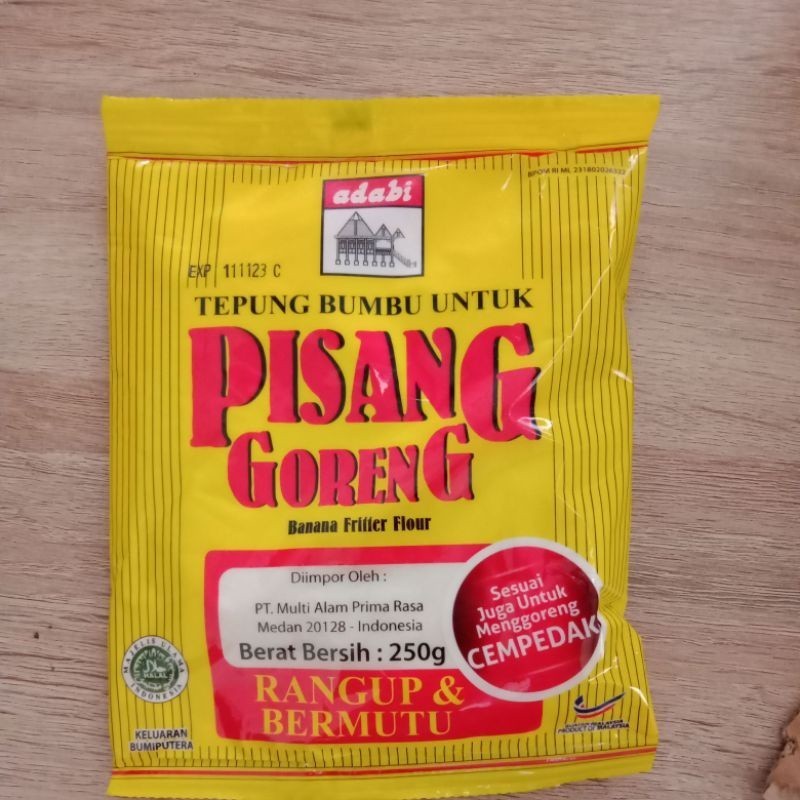 

Tepung pisang goreng Adabi 250gr