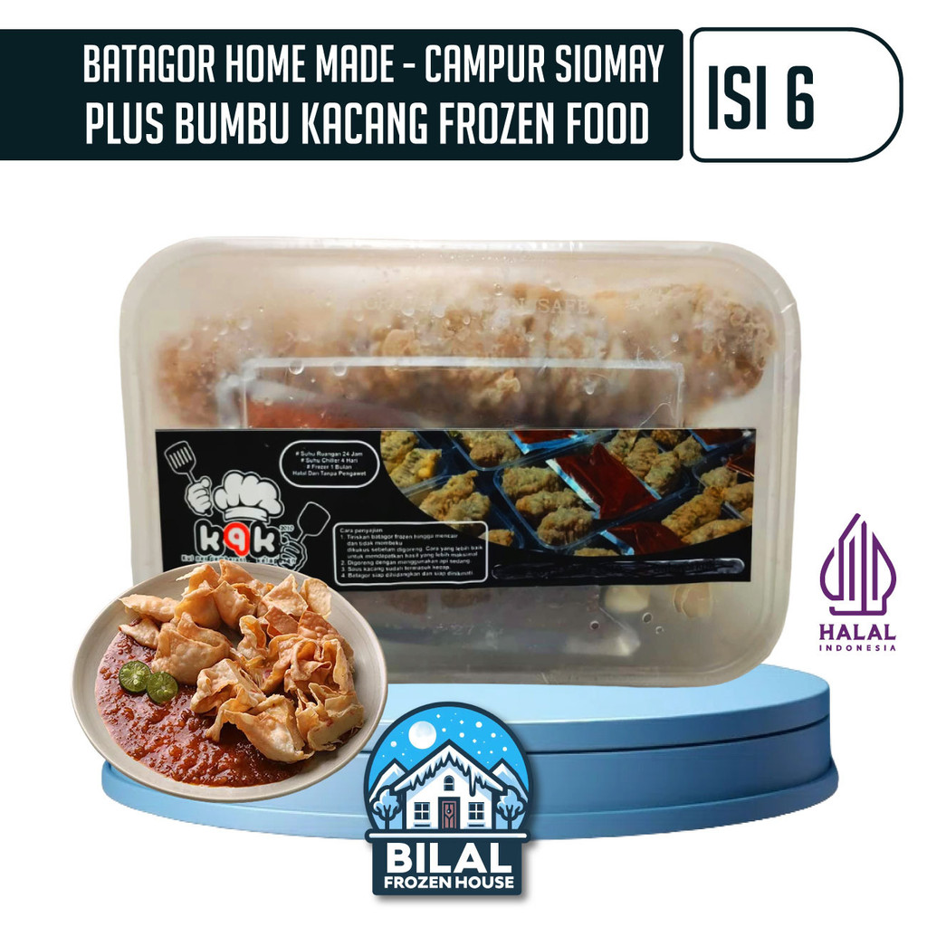 

Batagor Plus Siomay Kak Isi 6 - Batagor Frozen - Batagor Siomay - Batagor Bumbu Kacang