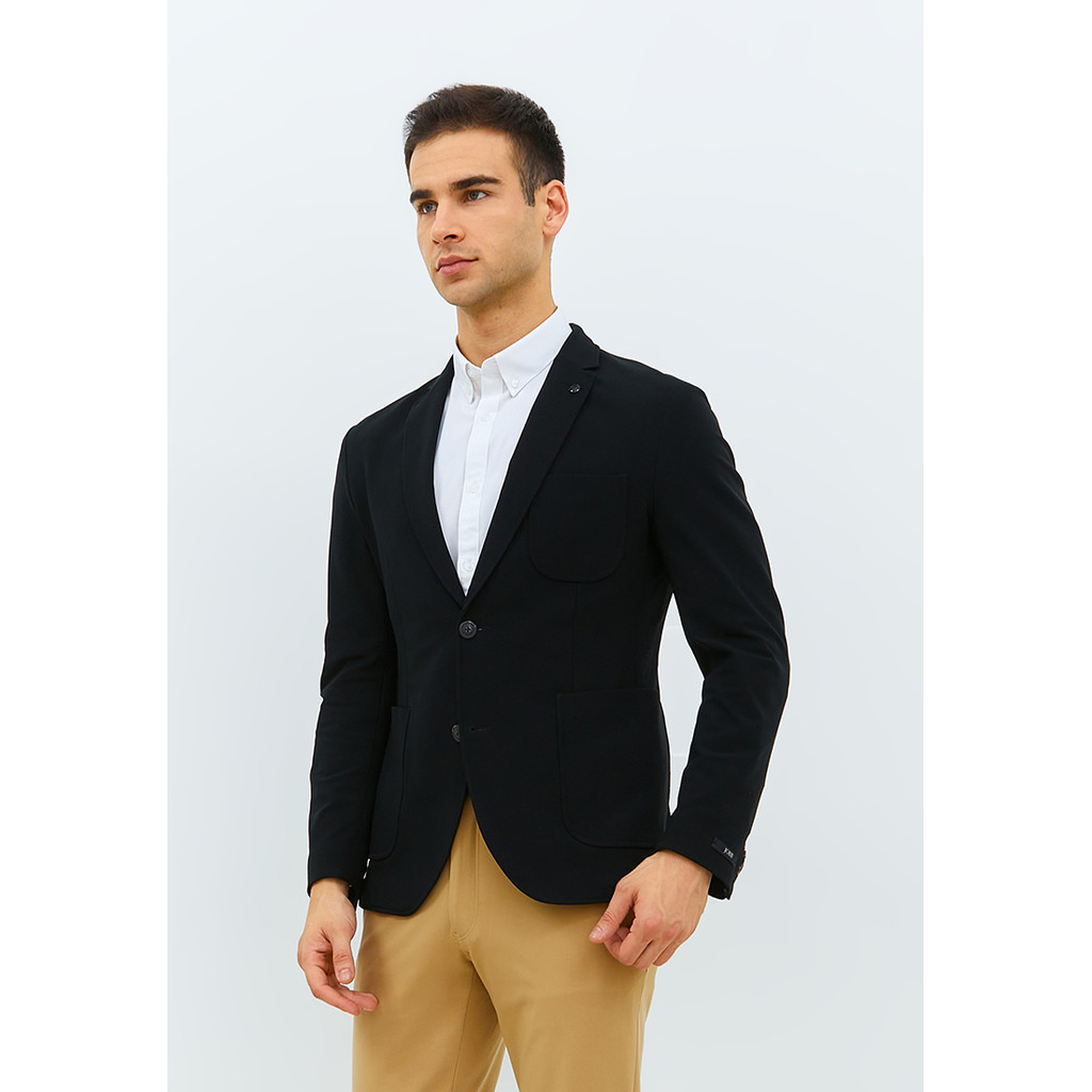JOBB Edmond-T2 Blazer Pria Slim Fit Hitam