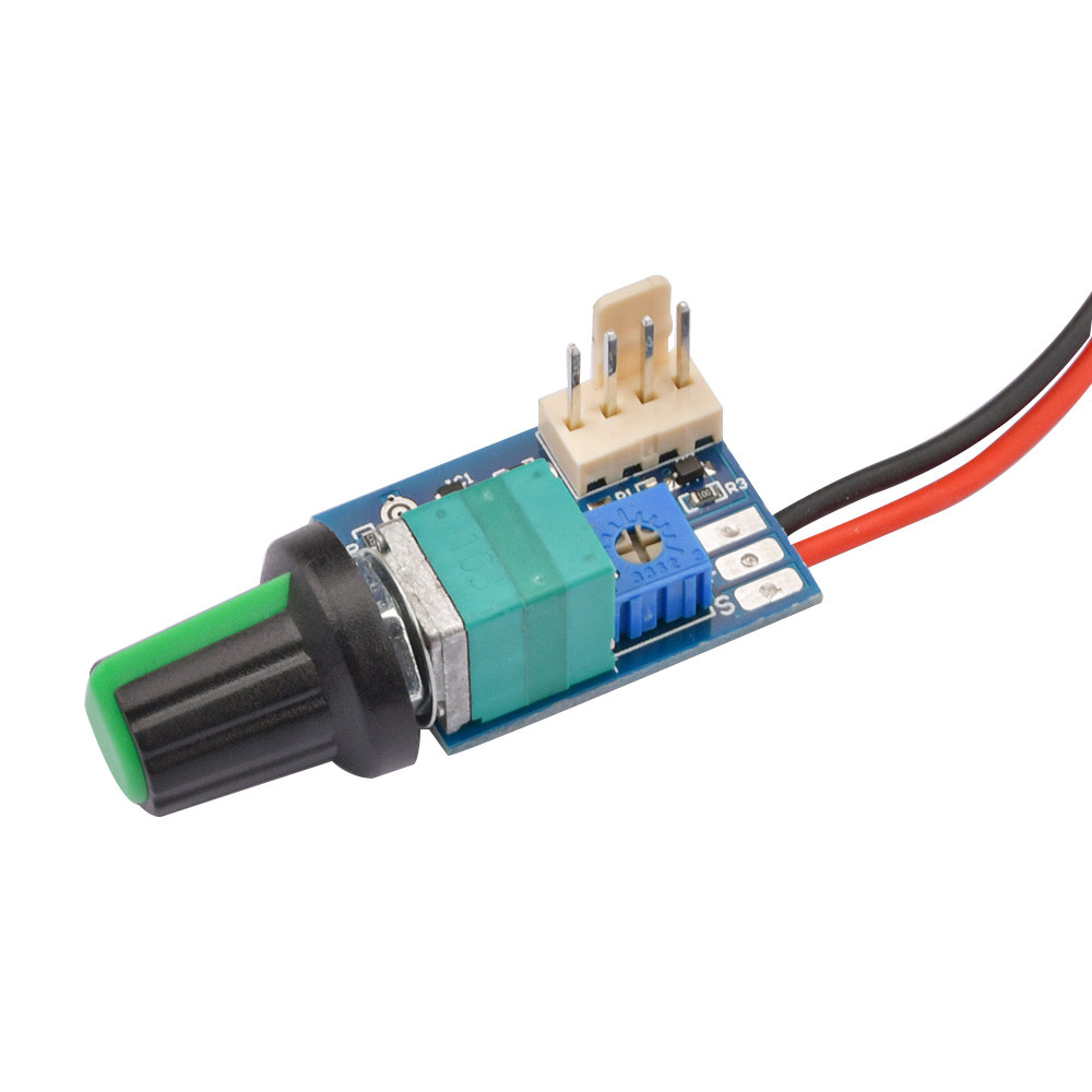 

DC 12V PWM Speed Controller Fan Speed governor 4 Wire Computer Temperature control Switch for PC CPU Cooler Fan Manual Stop