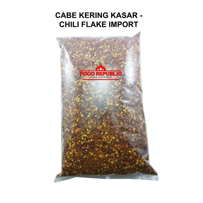 

✨TERLARIS -CABE KASAR KERING 1 KG - DRY CHILI FLAKE - CHILLI IMPORT HALAL