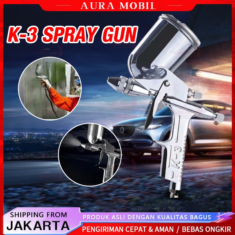 

Spray Gun K3 Polishing K3 150ML Pistol Semprot Mobil 0.5Mm Nosel Dinding Semprotan Pistol Semprotan Sikat Udara Alat Semprot Portabel Gravitasi