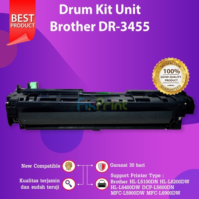 FixPrint Drum Unit DR3455 DR 3455 TN3448 Compatible for Printer HL-L6200DW MFC-L5900DW L6900DW