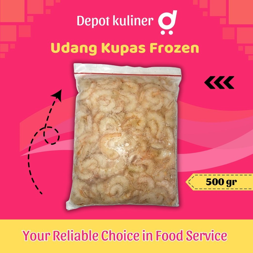 

Udang Vaname Kupas 500 Gr Udang Frozen Beku