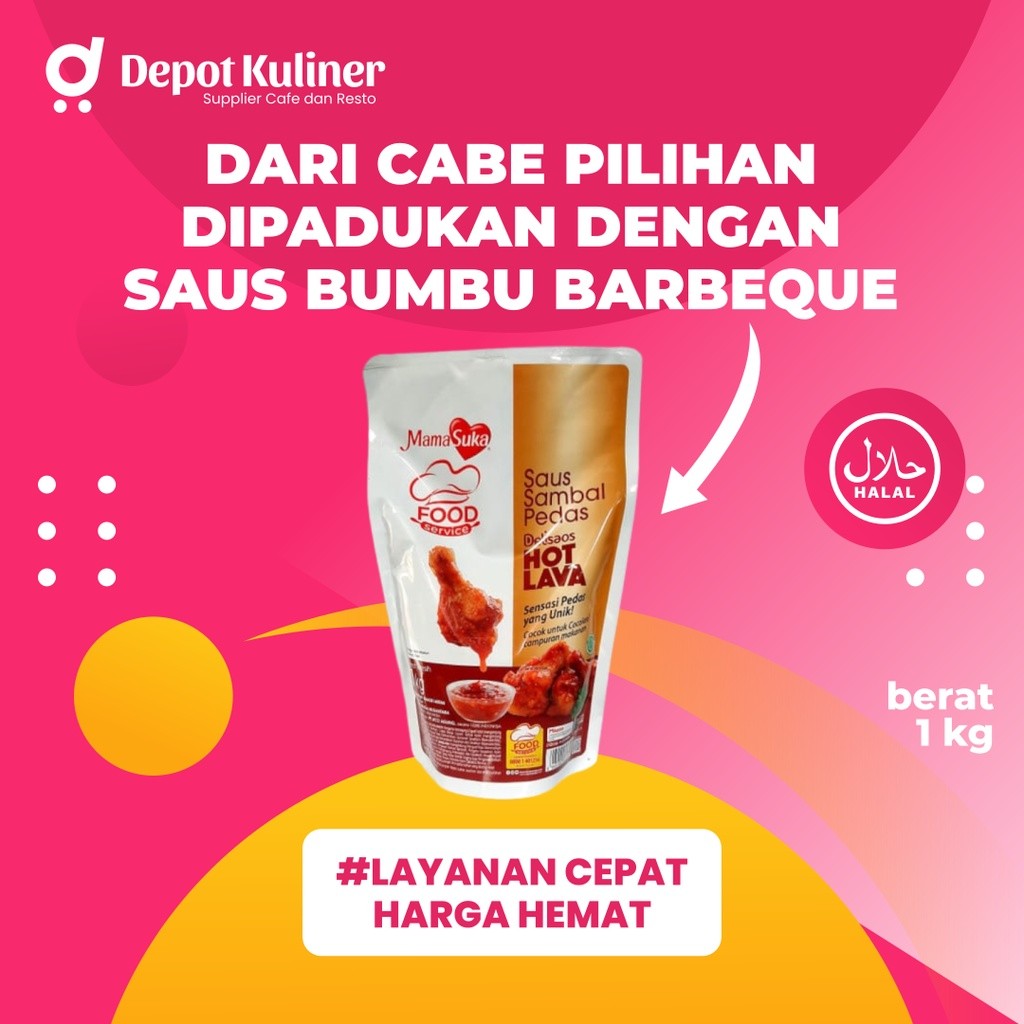 

Mamasuka Saus Hot Lava 1 Kg Saus Sambal Mama Suka Pedas Delisaos