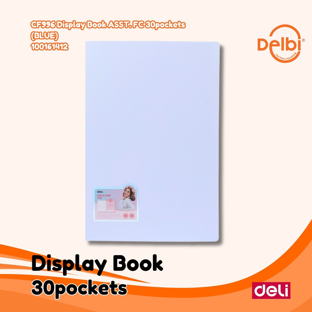

Deli Display Book X Agnez Mo A4 Pocket Tempat Penyimpanan Dokumen A4 CF996 Display Book ASST. FC 30pockets
