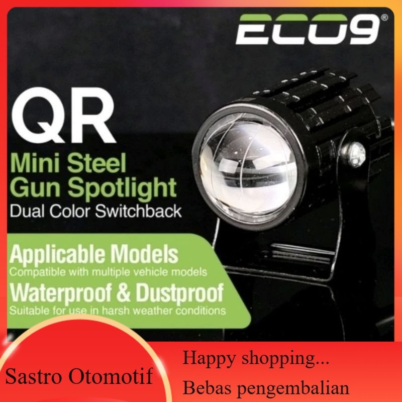 Lampu Tembak QR ECO9 D2 Laser Putih kuning Motor Mobil 12 Volt