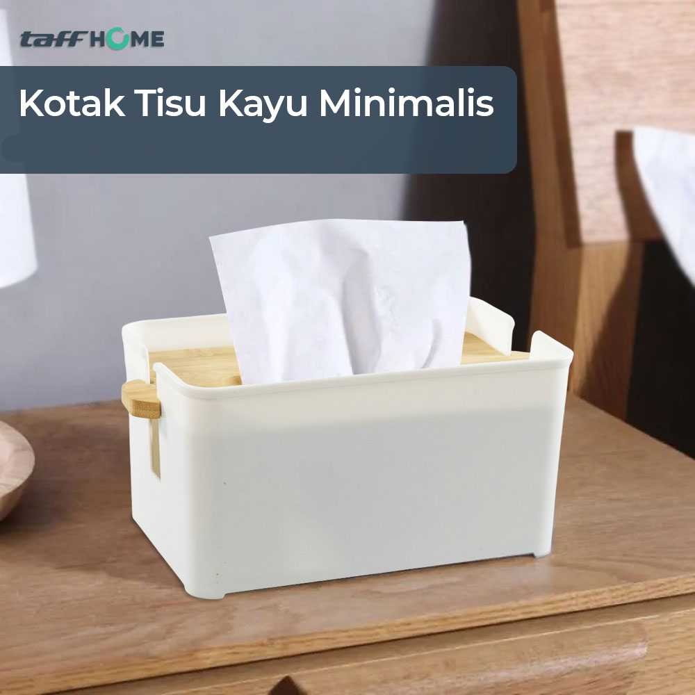 

TaffHOME Kotak Tisu Kayu Minimalis Tissue Box - TS001