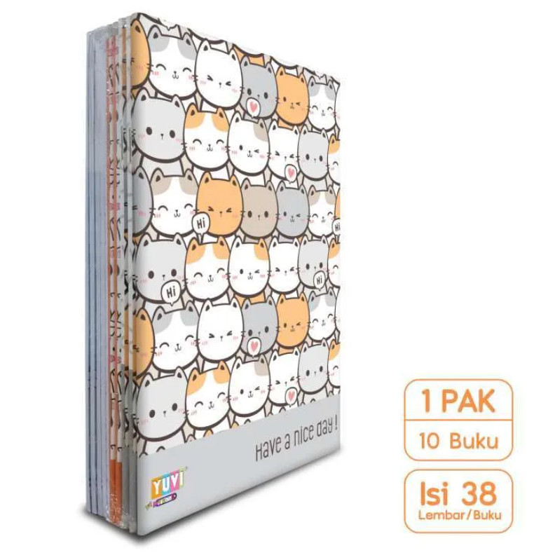 

BUKU TULIS YUVI 38 LEMBAR PER PACK