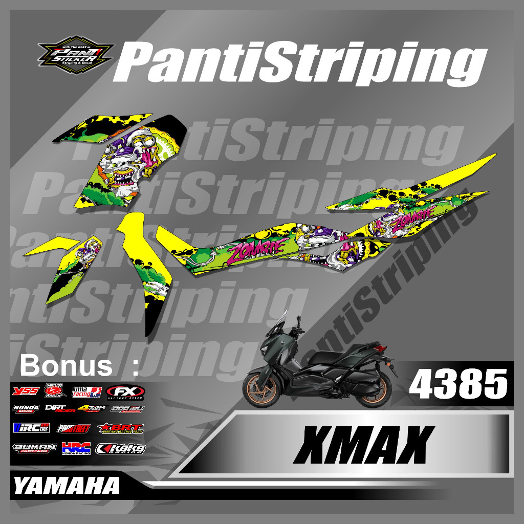 (BISA COD) STIKER XMAX STRIPING  STIKER XMAX 250 NEW SEMIFULL