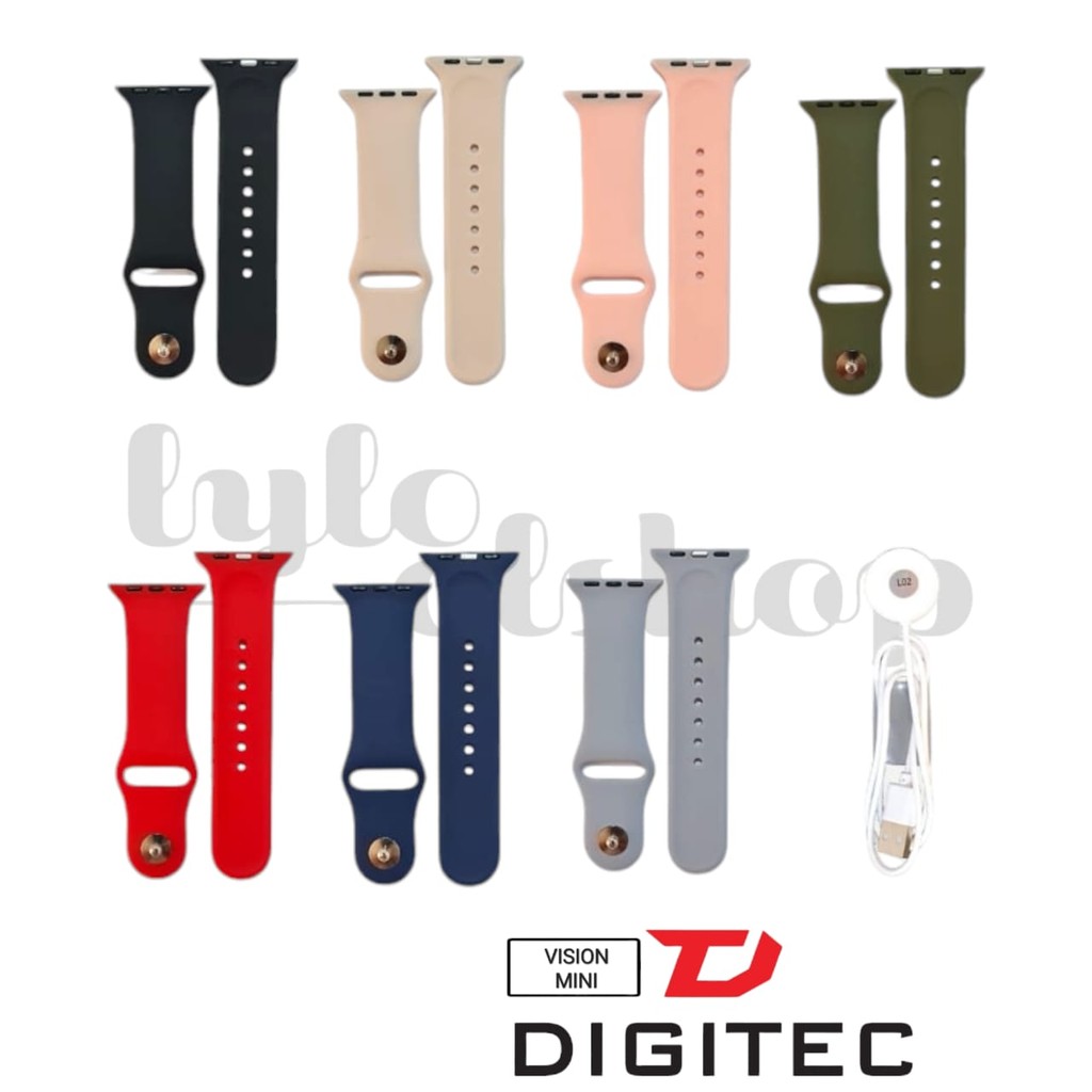 Tali Jam Tangan Digitec Vision Dan Charger Smartwatch Digitec Vision Mini