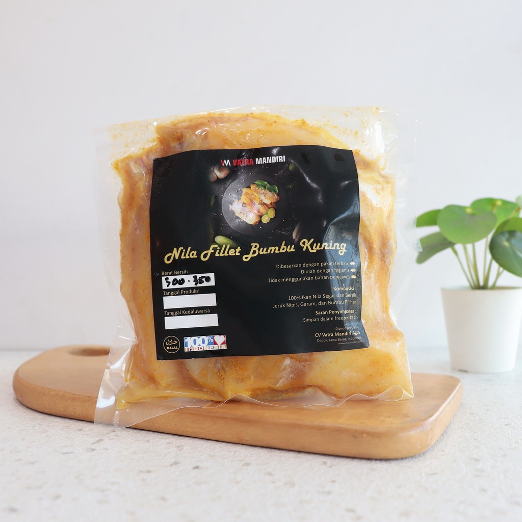 

300g Nila Fillet Bumbu Kuning - Vatra Mandiri