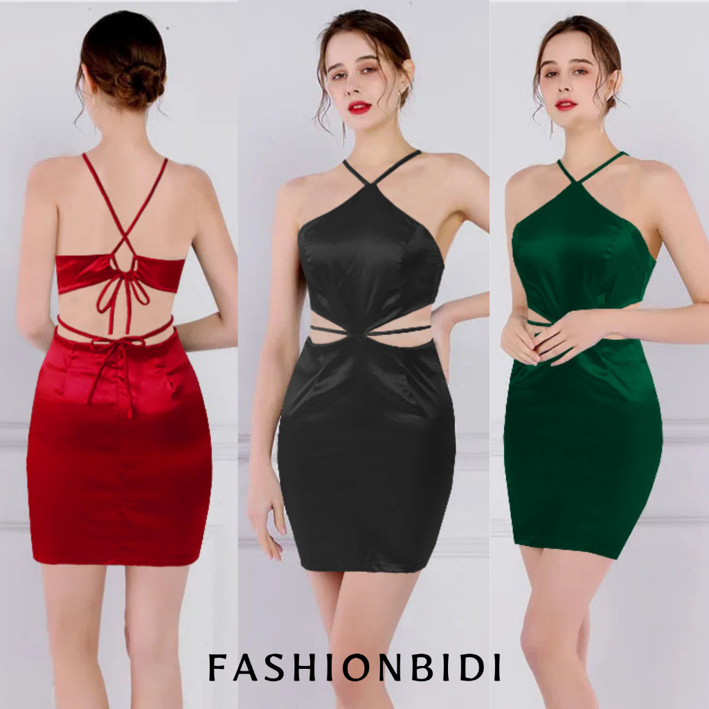 Monique Bodycon Dress Halter Neck