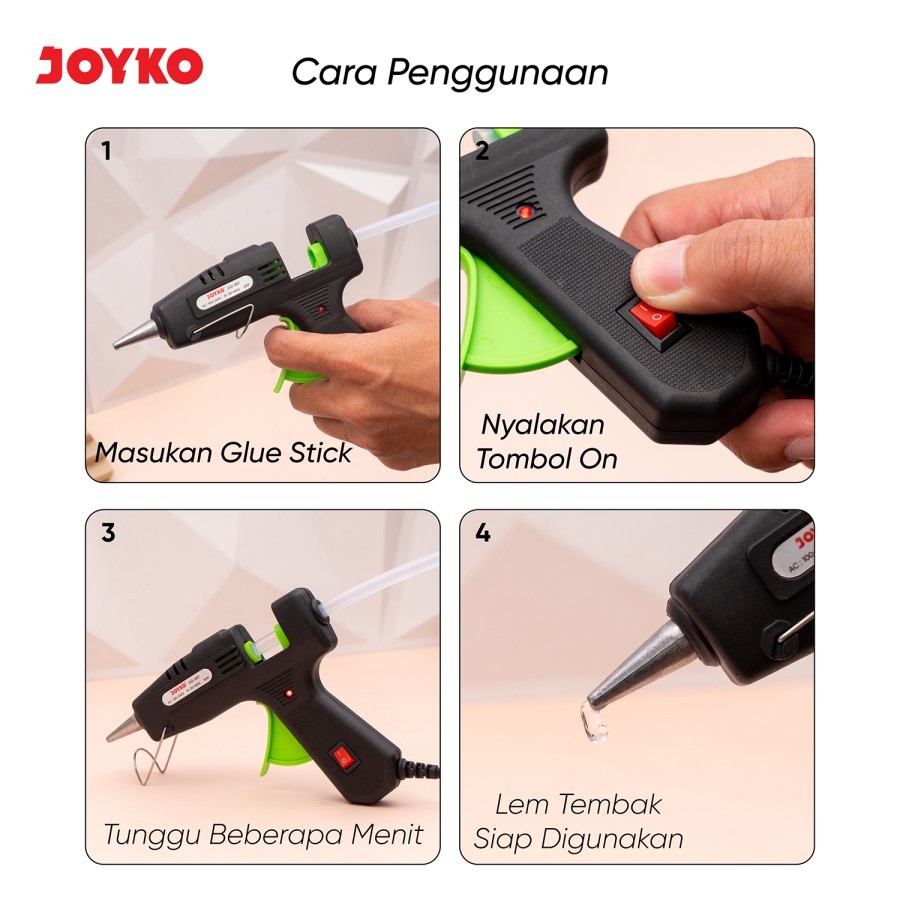 

HJK JOYKO Glue Gun GG-857 Lem Listrik / Alat Lem Tembak Hot Melt Glue GG857