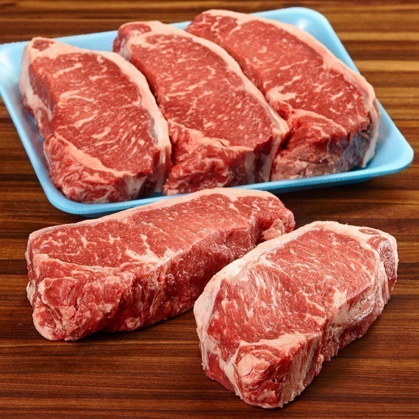 

US Premium Black Angus Sirloin / Striploin Beef Steak MB2-3 200gr Choice