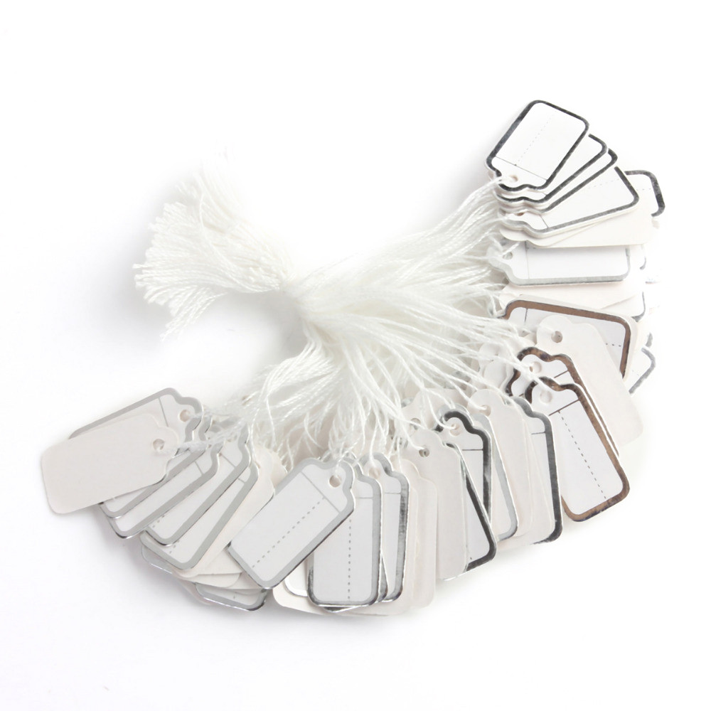 

Label Price Tag Paper Replacement Tag Labels 2.6cmX1.3cm Accessories Blank Label Custom Printed Gold/silver Edge